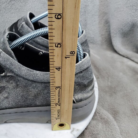 Ariat Shoes Mens 7 Hilo Stretch Gray Loafer Canvas Fabric Casual Slip-On - Picture 3 of 9